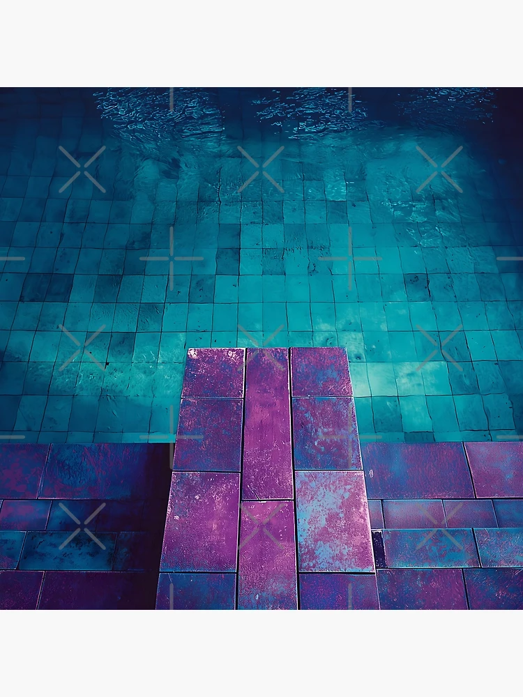 Thumbnail 3 of 3, Poster, Violet Pool Reflection designed and sold by Viktor Surzhko.