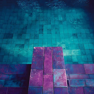 Artwork thumbnail, Violet Pool Reflection by Viktor Surzhko