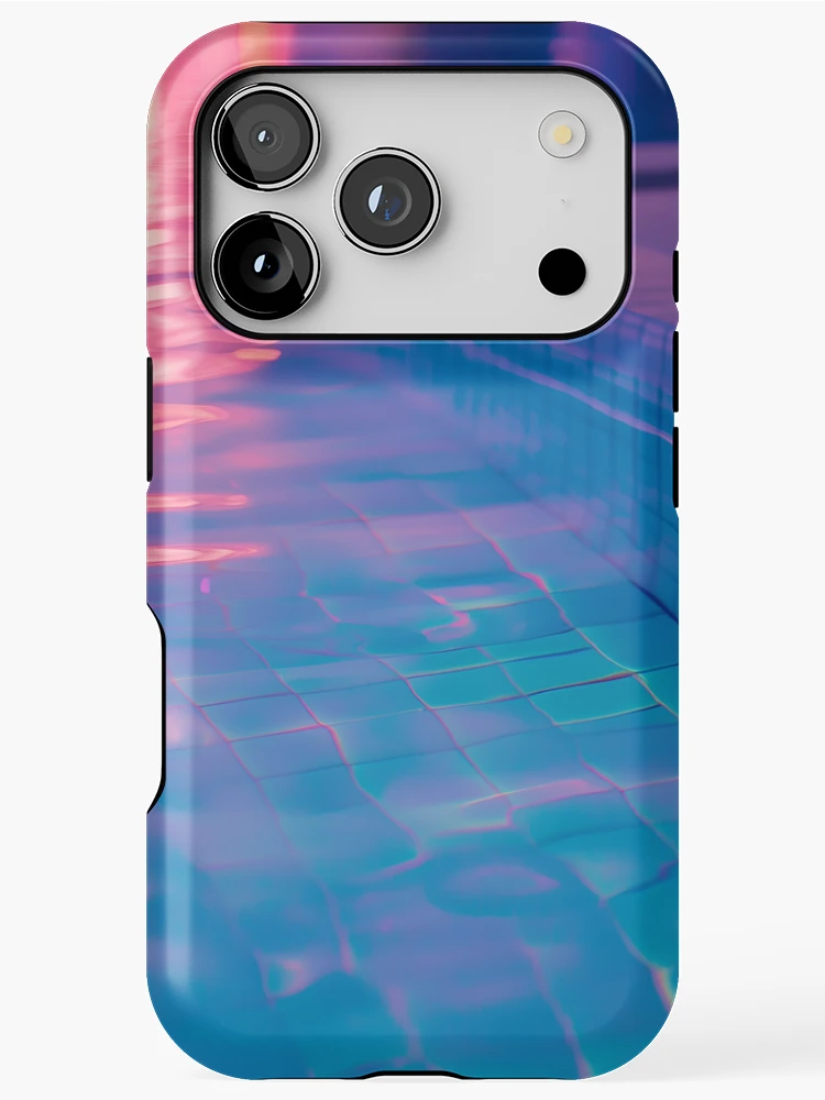 Thumbnail 1 of 4, iPhone Case, Neon Ripple Reverie designed and sold by Viktor Surzhko.
