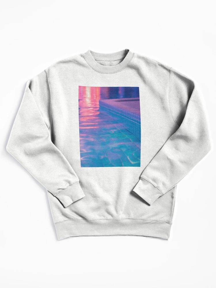 Thumbnail 1 of 6, Pullover Sweatshirt, Neon Ripple Reverie designed and sold by Viktor Surzhko.