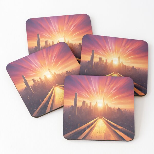 Item preview, sunset in the big city designed and sold by SaralidzeOk.