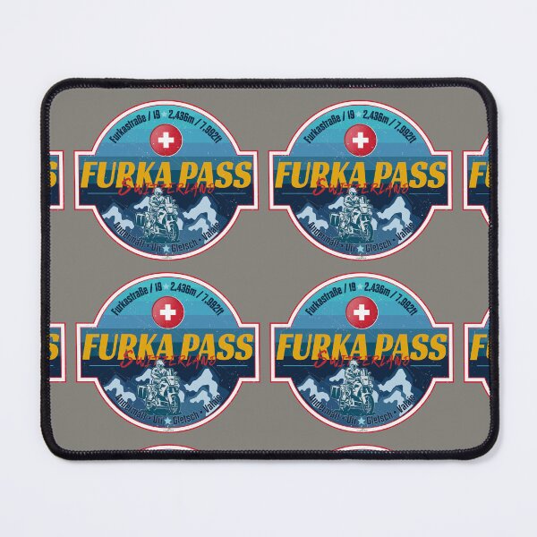 Item preview, Furka Pass Switzerland Furkapass Motorcycle Sticker T-Shirt 03 designed and sold by OuterShellUK.