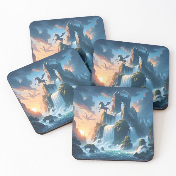 Item preview, Mythical Waterfall designed and sold by RW Art Prints.