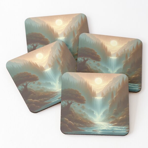 Item preview, Mythical Waterfall designed and sold by RW Art Prints.