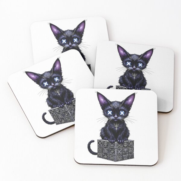 Item preview, Mystical Black Cat with Arcane Cube designed and sold by ZetaDream.