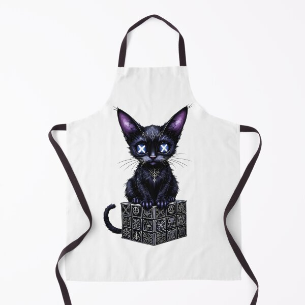 Item preview, Mystical Black Cat with Arcane Cube designed and sold by ZetaDream.
