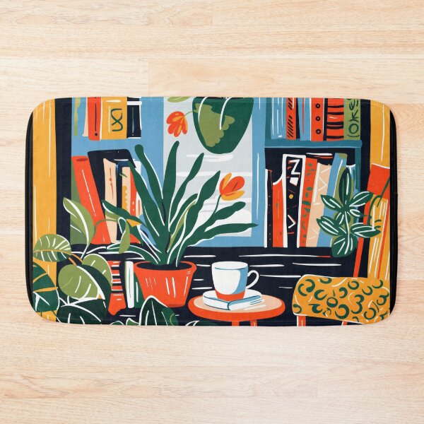 Item preview, Matisse Inspired Cozy Reading Corner with Plants - Floral Painting designed and sold by regnumsaturni.