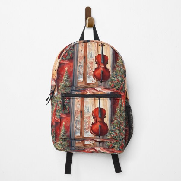 Item preview, Christmas Cello, I love the cello, my cello, violin, classical, baroque music, watercolor designed and sold by KolorellaS.