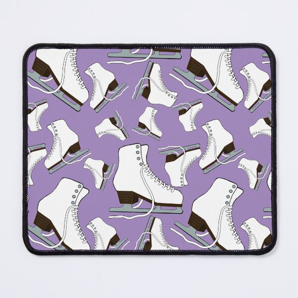 Item preview, White Figure Skates on Light Purple Background designed and sold by PD-Skating.