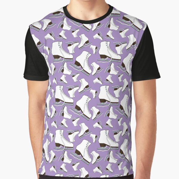 Item preview, White Figure Skates on Light Purple Background designed and sold by PD-Skating.
