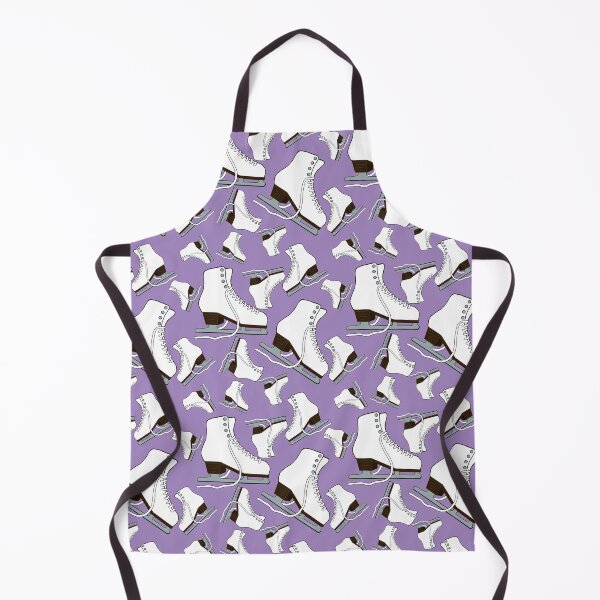 Item preview, White Figure Skates on Light Purple Background designed and sold by Purposely Designed.