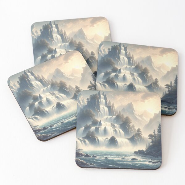 Item preview, Mythical Waterfall designed and sold by RW Art Prints.