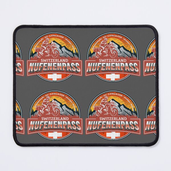 Item preview, Nufenen Pass Switzerland Nufenenpass Motorcycle Sticker T-Shirt 02 designed and sold by OuterShellUK.