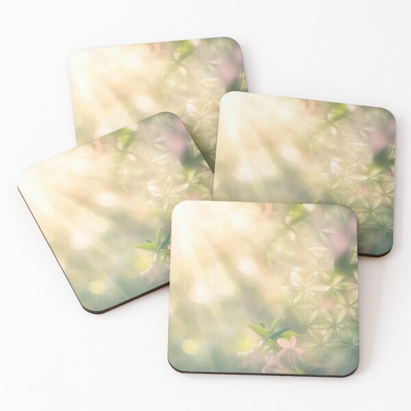 Item preview, Sunlight illuminating garden flowers designed and sold by anytka.