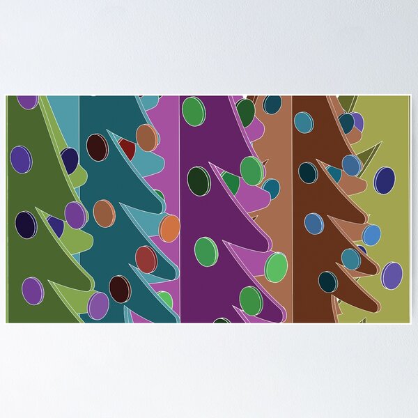 Item preview, Pops of colour trees designed and sold by KeithWelters.