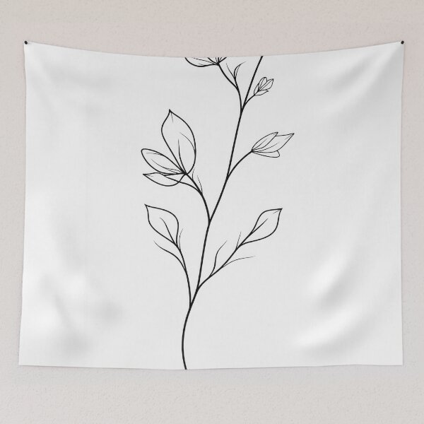 Item preview, Floral sketch with delicate details designed and sold by anytka.