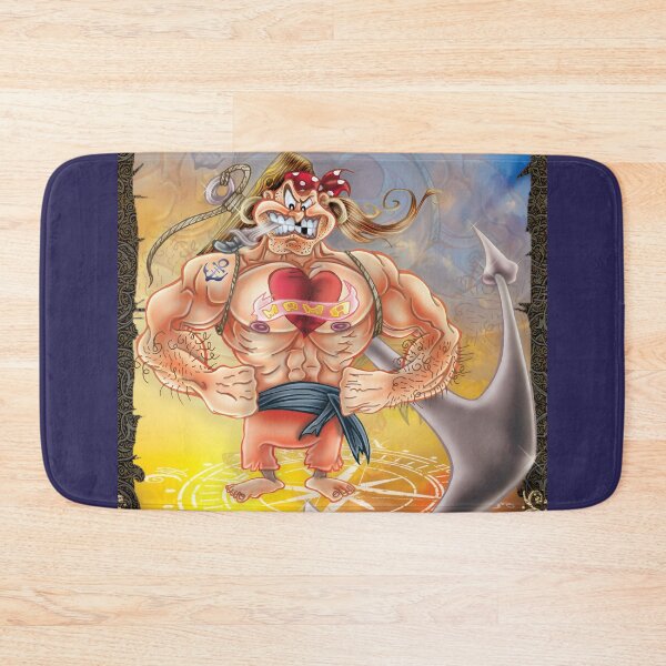 Item preview, Real pirate, bad to the bone cartoon illustration designed and sold by Dimisbarbarian.