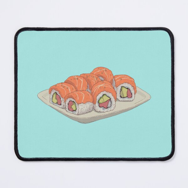 Item preview, Sushi Samurai Feast Blue Pastel Comic Delight designed and sold by MadeByHaresShop.