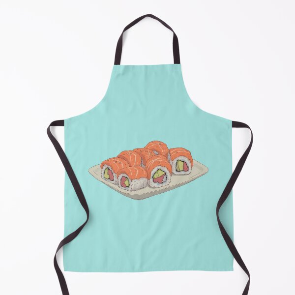 Item preview, Sushi Samurai Feast Blue Pastel Comic Delight designed and sold by MadeByHaresShop.