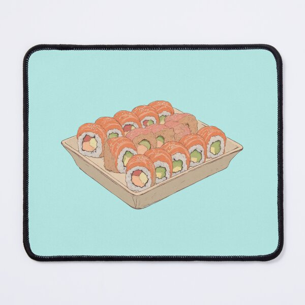 Item preview, Sushi Samurai Feast Blue Pastel Comic Delight designed and sold by MadeByHaresShop.