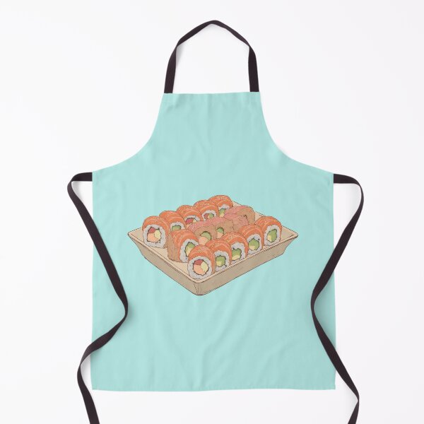 Item preview, Sushi Samurai Feast Blue Pastel Comic Delight designed and sold by MadeByHaresShop.