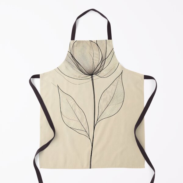 Item preview, Artistic line drawing of a flower designed and sold by anytka.