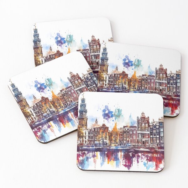 Item preview, Amsterdam's canal house reflections designed and sold by anytka.