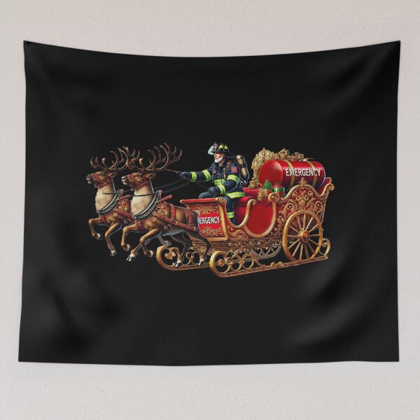Item preview,  Christmas gift for a firefighter- save Christmas designed and sold by UrbanCanvvas.