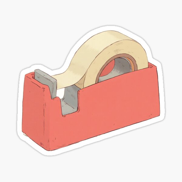 Vista previa del artículo con la obra «Dispensadores de cinta adhesiva llamativos y transparentes con una elegancia sencilla», diseñado y vendido por MadeByHaresShop.