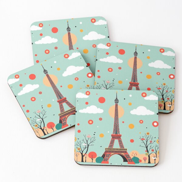 Item preview, Folk art inspired by the Eiffel Tower designed and sold by GasconyPassion.