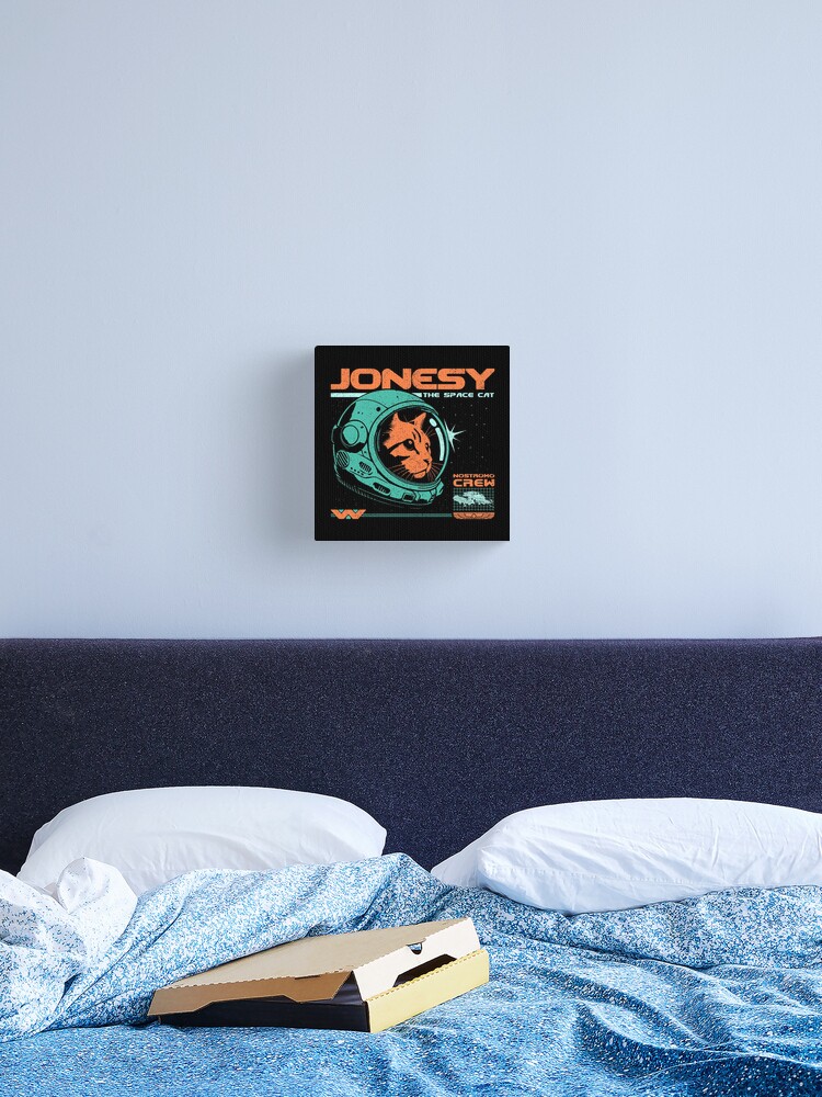 Thumbnail 2 of 3, Canvas Print, Jonesy The Space Cat designed and sold by sachpica.