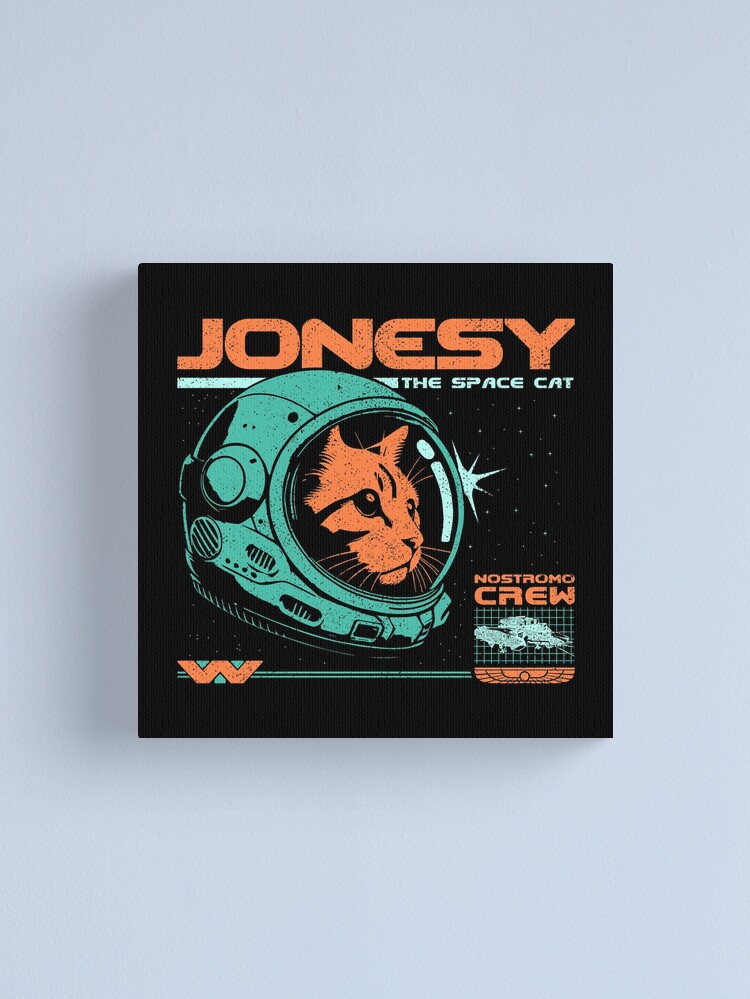 Thumbnail 1 of 3, Canvas Print, Jonesy The Space Cat designed and sold by sachpica.