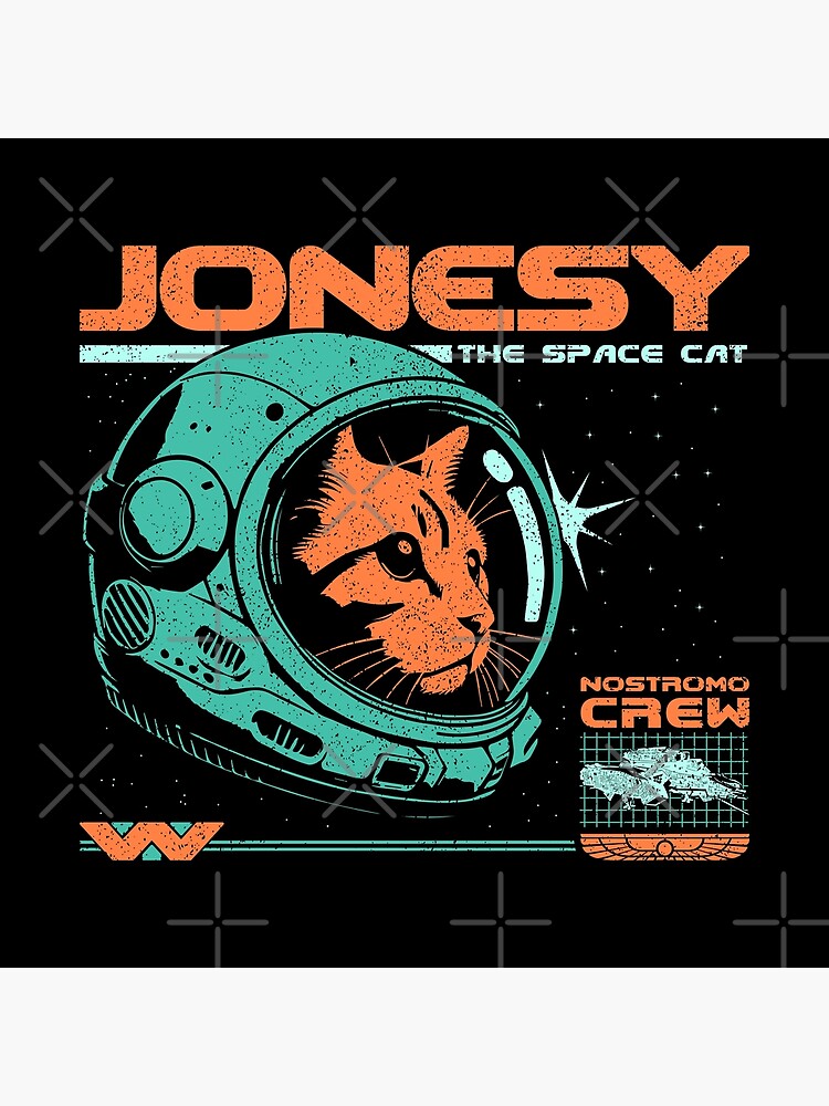 Thumbnail 3 of 3, Canvas Print, Jonesy The Space Cat designed and sold by sachpica.