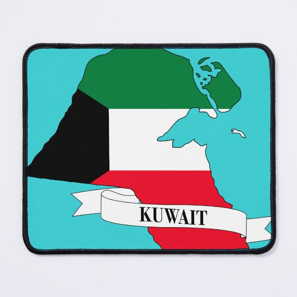 Item preview, kuwait flag map designed and sold by visual adventures.