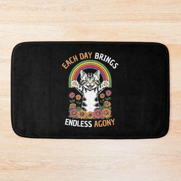 Item preview, Each Day Brings Endless Agony Funny Vintage Kitten designed and sold by thecatcouch.