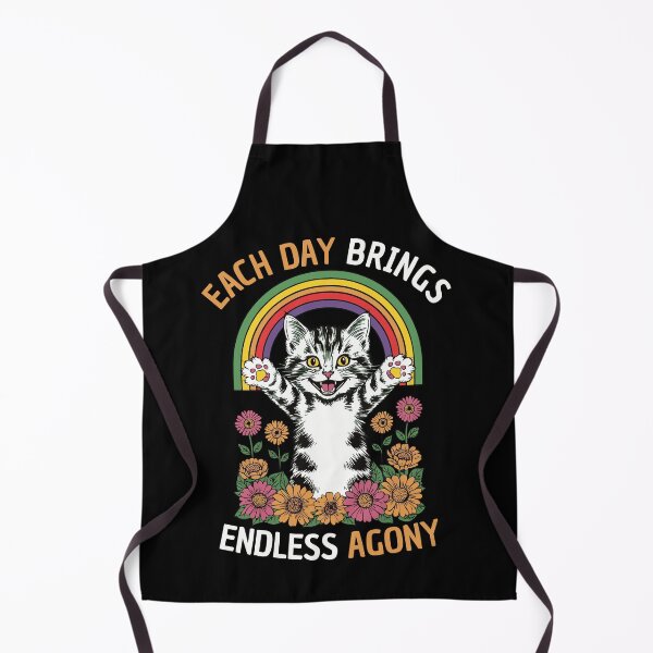 Item preview, Each Day Brings Endless Agony Funny Vintage Kitten designed and sold by thecatcouch.