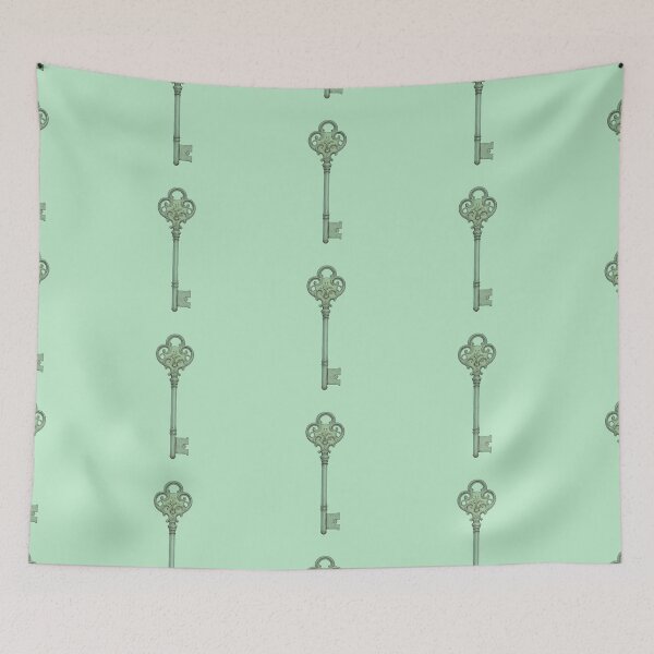 Item preview, Mystic Key Pastel Mint Linear Composition designed and sold by ShroomForge.
