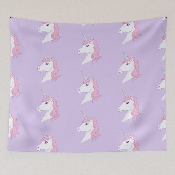 Item preview, Enchanted Unicorn in Pastel Lavender - A  Comic Style Illustration designed and sold by ShroomForge.