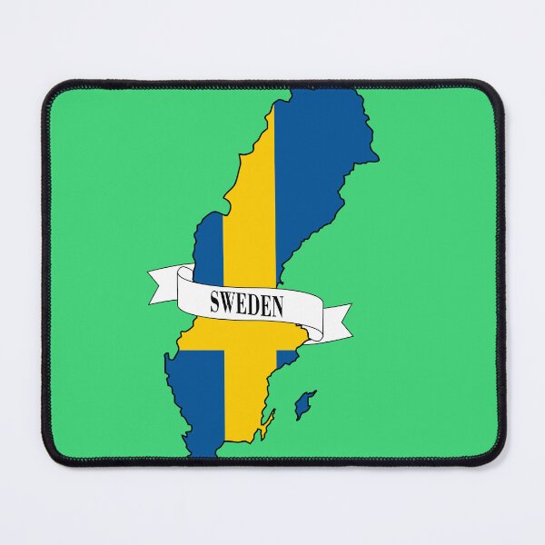 Item preview, Sweden flag map designed and sold by visual adventures.