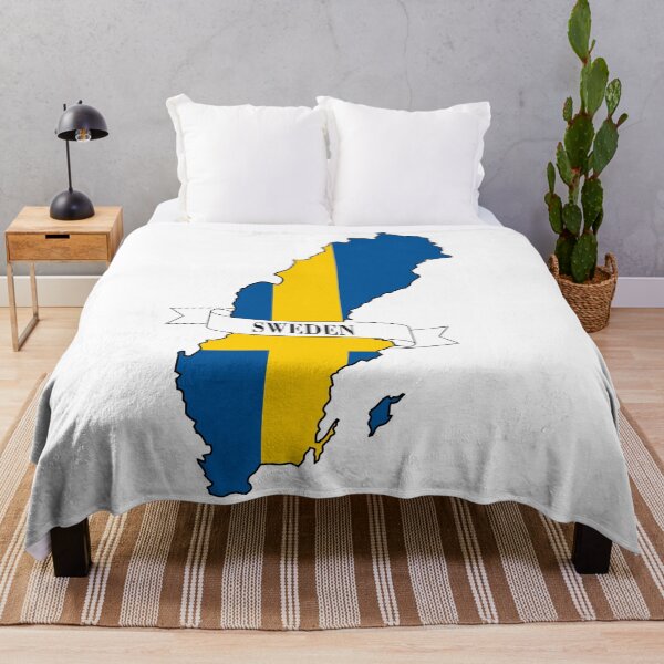 Item preview, Sweden flag map designed and sold by visual adventures.
