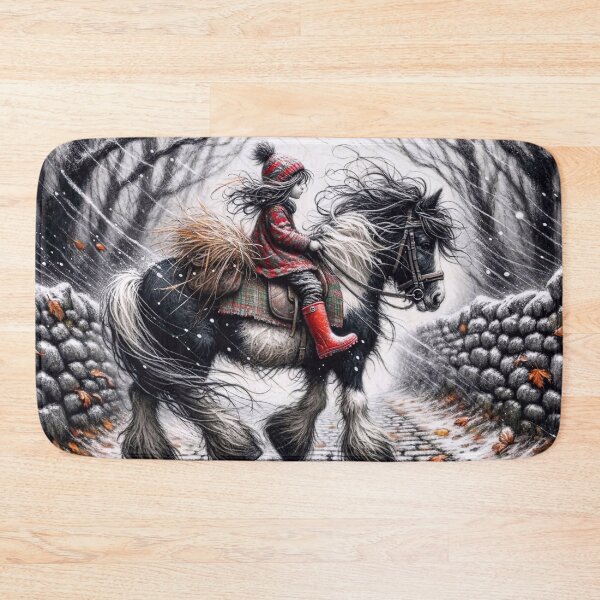 Item preview, Winter Horse Riding designed and sold by M-Y-A-R-T-.