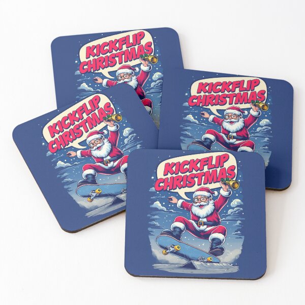 Item preview, Kickflip Christmas - Santa Shreds in Style! designed and sold by Areebanawab.