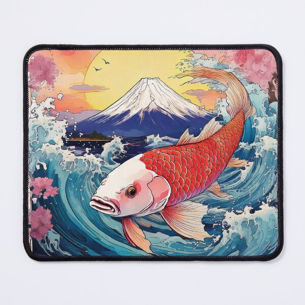 Item preview, The Great Koi Wave designed and sold by rokojin.