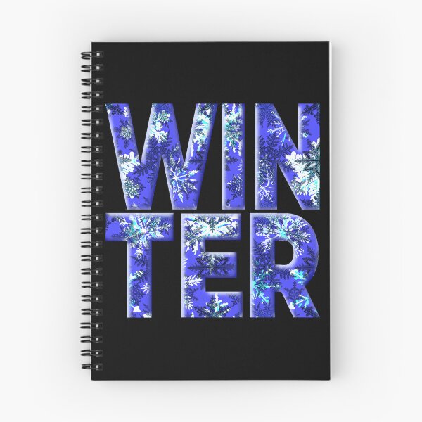 Item preview, Winter Snowfall Letters on a Blue Background designed and sold by VikArtStudio.