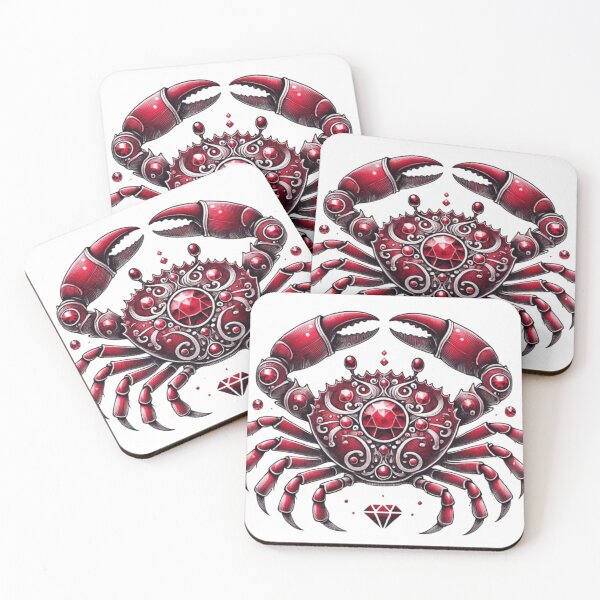 Item preview, Ruby Stone Red Crab designed and sold by ArtQueen777.