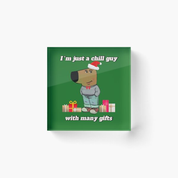 Item preview, I'm Just a Chill Guy with many gifts designed and sold by Sototos® ⭐⭐⭐⭐⭐.