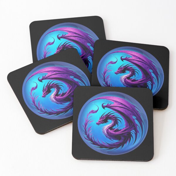 Aperçu de l'œuvre Dragon pourpre créée et vendue par RatArt Designs.