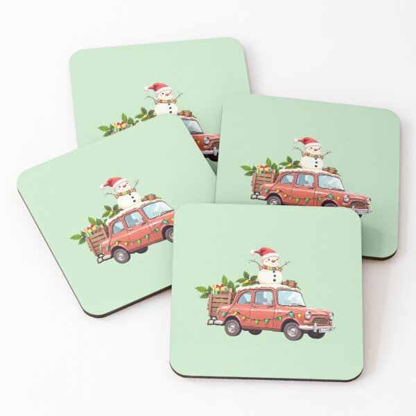 Item preview, Snowy Sleigh Ride Kawaii Car & Friends designed and sold by kahida.