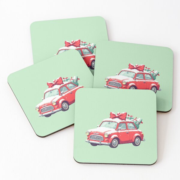 Item preview, Snowy Wonders Cute Car & Christmas Presents designed and sold by kahida.