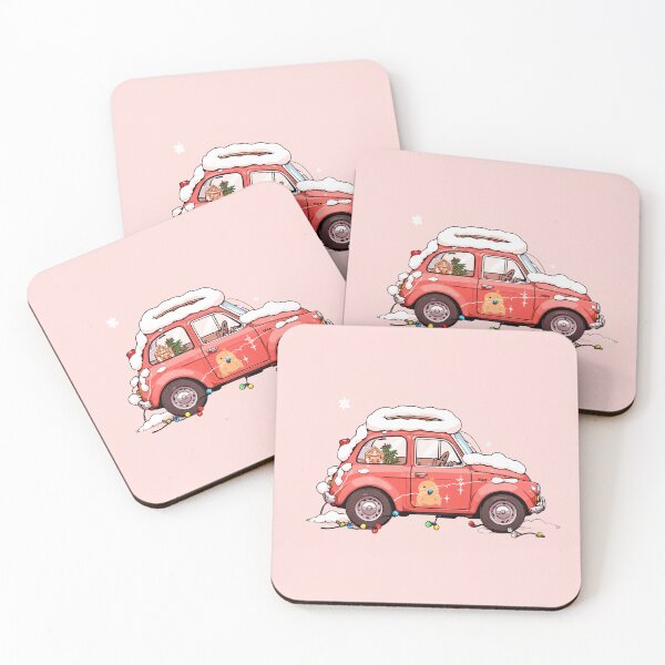 Item preview, Snowbound Cute Car Gingery Wonders & Twinkling Lights designed and sold by kahida.
